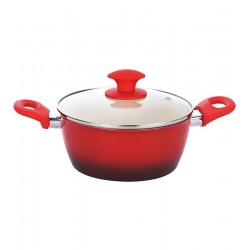 Caçarola 24cm 4,45 Litros 3.7mm Indução Ceramic Class Rubi